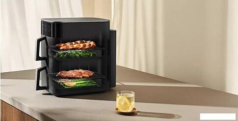 Аэрогриль (аэрофритюрница) Xiaomi Smart Double Stack Air Fryer 12L MAF-DS1201 (черный)