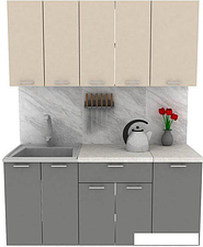 Готовая кухня ЭлиГард Lion 1 1.6 (персидский жемчуг/дымчатый алмаз/королевский опал)