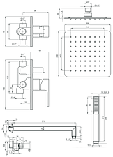 Душевая система Deante Anemon NAC 09AP