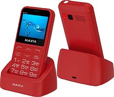 Кнопочный телефон Maxvi B231ds (красный)