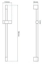 Душевая штанга Rea 01 Chrome P5982