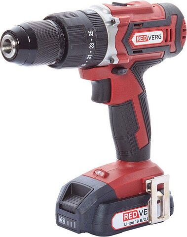 Ударная дрель-шуруповерт RedVerg RD-IS18/U (с 2-мя АКБ, кейс)