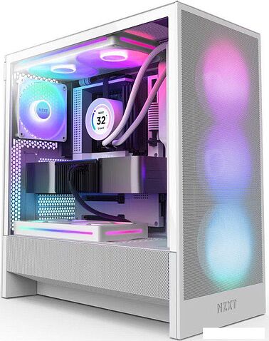 Корпус NZXT H5 Flow RGB 2024 CC-H52FW-R1
