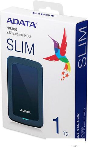 Внешний накопитель ADATA HV300 AHV300-2TU31-CBL 2TB (синий)