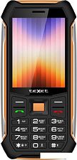 Кнопочный телефон TeXet TM-D412 (черный/оранжевый)
