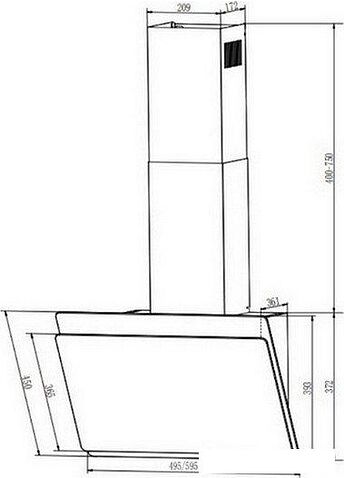 Кухонная вытяжка Faber Tocco WH 50 330.0702.954