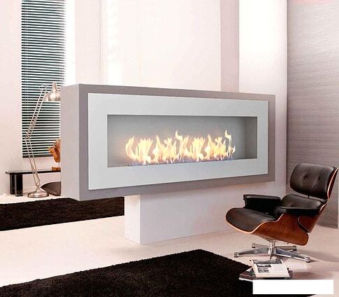 Биокамин ZeFire Elliot 1800 (белый со стемалитом)