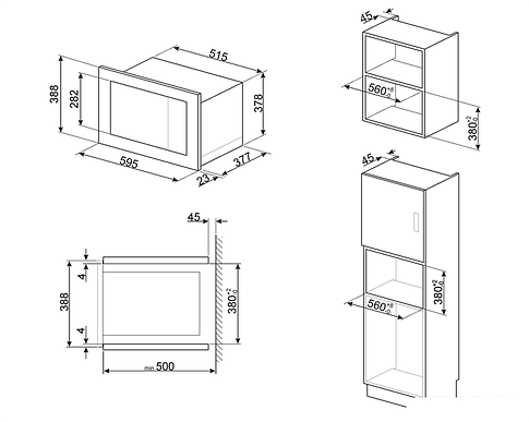Микроволновая печь Smeg FMI625CN