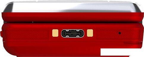 Телефон Maxvi E11ds (красный/серебристый)