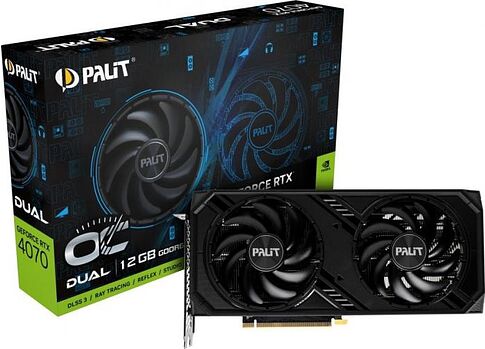 Видеокарта Palit GeForce RTX 4070 Dual OC NE64070S19K9-1048D