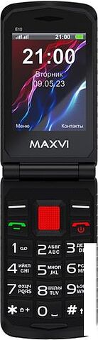 Кнопочный телефон Maxvi E10 (красный)