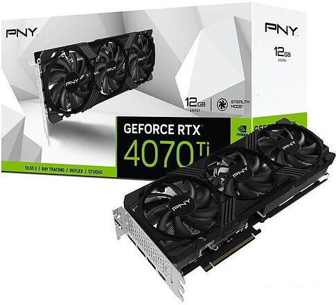 Видеокарта PNY GeForce RTX 4070 Ti 12GB Verto Triple Fan VCG4070T12TFXPB1