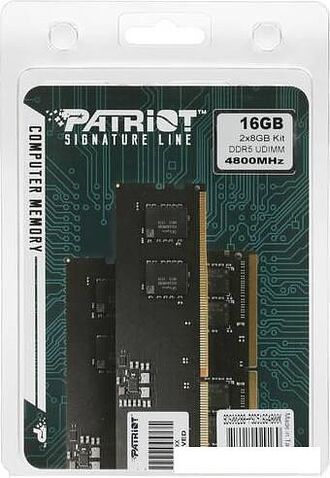 Оперативная память Patriot Signature Line 2x8ГБ DDR5 4800 МГц PSD516G4800K