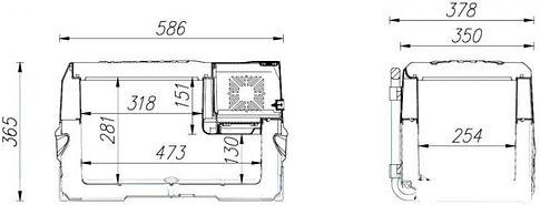 Компрессорный автохолодильник Alpicool CX30 (без адаптера 220В)