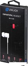 Наушники с микрофоном Oklick HS-S-220 (красный)