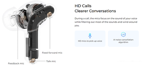 Наушники Haylou T87 Lady Bag (белый/бирюзовый, с цепочкой)