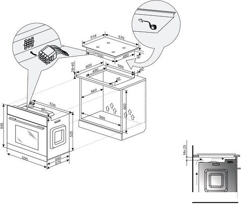 Электрический духовой шкаф Hansa BOESS694097