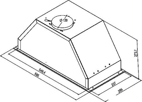 Кухонная вытяжка Weissgauff Intense 600 Touch Black Glass
