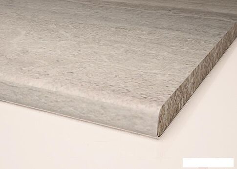 Угловая кухня Интерлиния Мила Gloss 50-12x24 (ваниль/асфальт глянец)