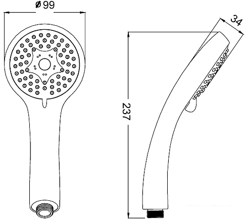 Душевая лейка IDDIS A11631