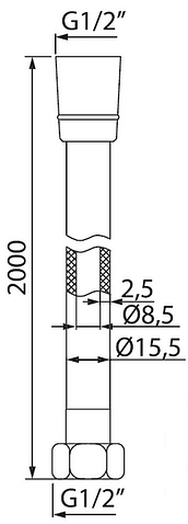 Душевой шланг IDDIS A50611 2.0