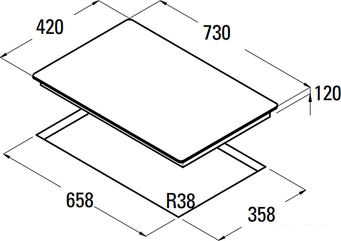 Варочная панель CATA LCI 702 [08046405]