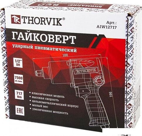 Пневматический гайковерт Thorvik AIW12717