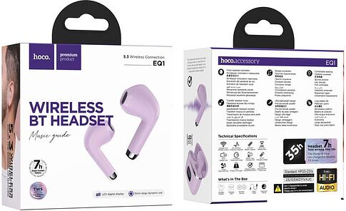 Наушники Hoco EQ1 (сиреневый)