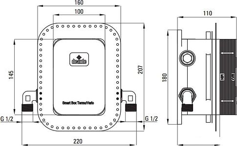 Душевая система  Deante Arnika Titanium BXYYDQAM (титан)