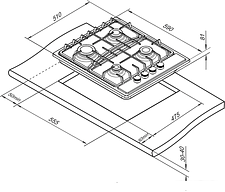 Варочная панель Darina 1T1 BGM341 11 W