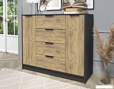 Тумба Интерлиния Концепт КТ-Т120 (дуб золотой/антрацит)