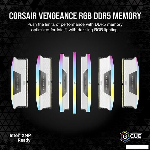 Оперативная память Corsair Vengeance RGB 2x16ГБ DDR5 6400 МГц CMH32GX5M2B6400C32W