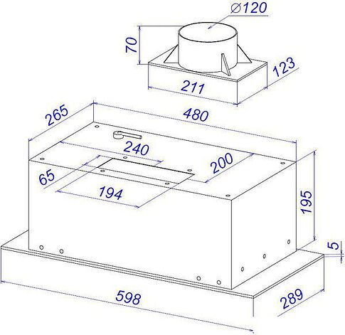 Кухонная вытяжка ZorG Santa 1060 60 S (белый)