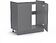 Шкаф напольный Артём-Мебель Мэри 800мм СН-114.215 (серый графит)
