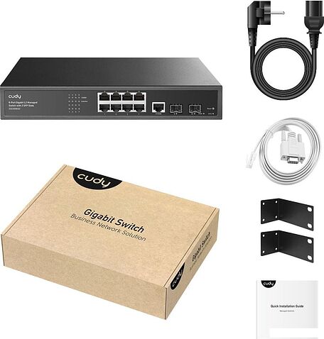 Управляемый коммутатор 2-го уровня Cudy GS2008S2 1.0