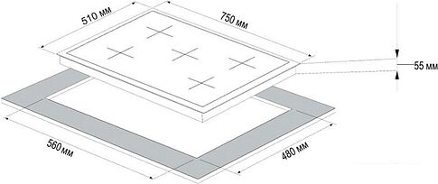 Варочная панель Korting HG 797 CTX