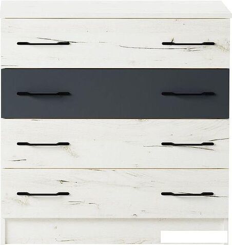 Комод Памир Беатрис К800 (крафт белый/антрацит)