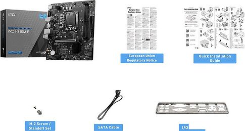Материнская плата MSI PRO H610M-E