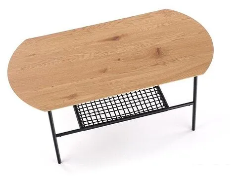 Журнальный столик Halmar Jacksona 105x55x44 (дуб золотой/черный)