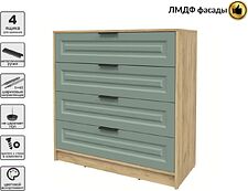 Комод Интерлиния Концепт КТ-К100 Деко (дуб золотой/мята)