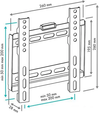 Кронштейн VLK TRENTO-35 (черный)
