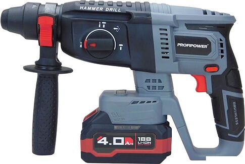 Profipower ProfiSet-4F18 E0093 (шуруповерт, гайковерт, болгарка, перфоратор, 2 АКБ, кейс)