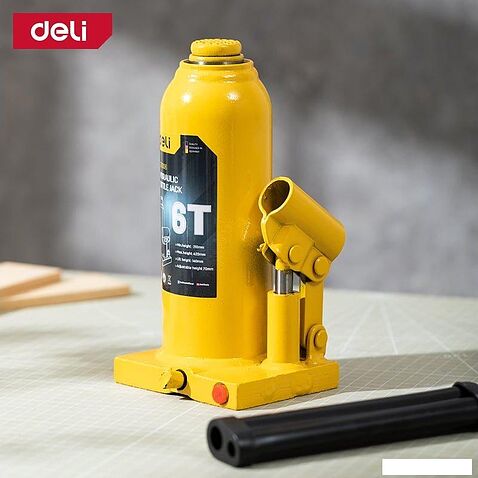Бутылочный домкрат Deli DQ71006 6т
