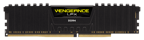 Оперативная память Corsair Vengeance LPX Black 8GB DDR4 PC4-19200 [CMK8GX4M1A2400C16]