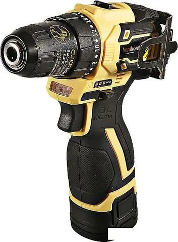 Дрель-шуруповерт Hanskonner HCD1645BLC (с 2-мя АКБ, сумка)