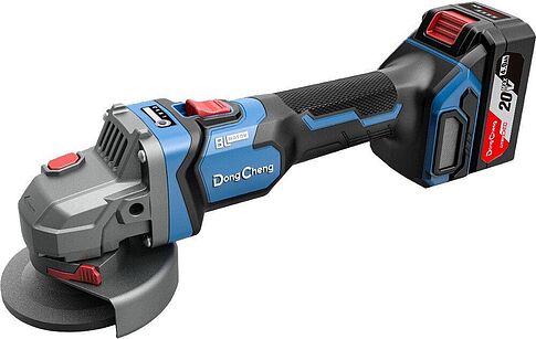 Угловая шлифмашина DongCheng DCSM04-125 Type EM (с 2-мя АКБ, кейс)