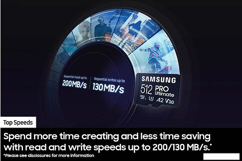 Карта памяти Samsung PRO Ultimate microSDXC 128GB (с адаптером)