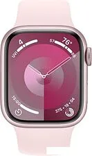 Умные часы Apple Watch Series 9 41 мм (алюминиевый корпус, розовый/розовый, спортивный силиконовый ремешок S/M) Умные часы Apple Watch Series 9 41 мм (алюминиевый корпус, розовый/розовый, спортивный силиконовый ремешок S/M)