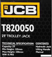 Подкатной домкрат JCB T820050 2т