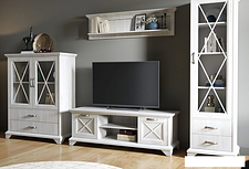 Тумба Империал Лорена 2д (бетон-паин белый)